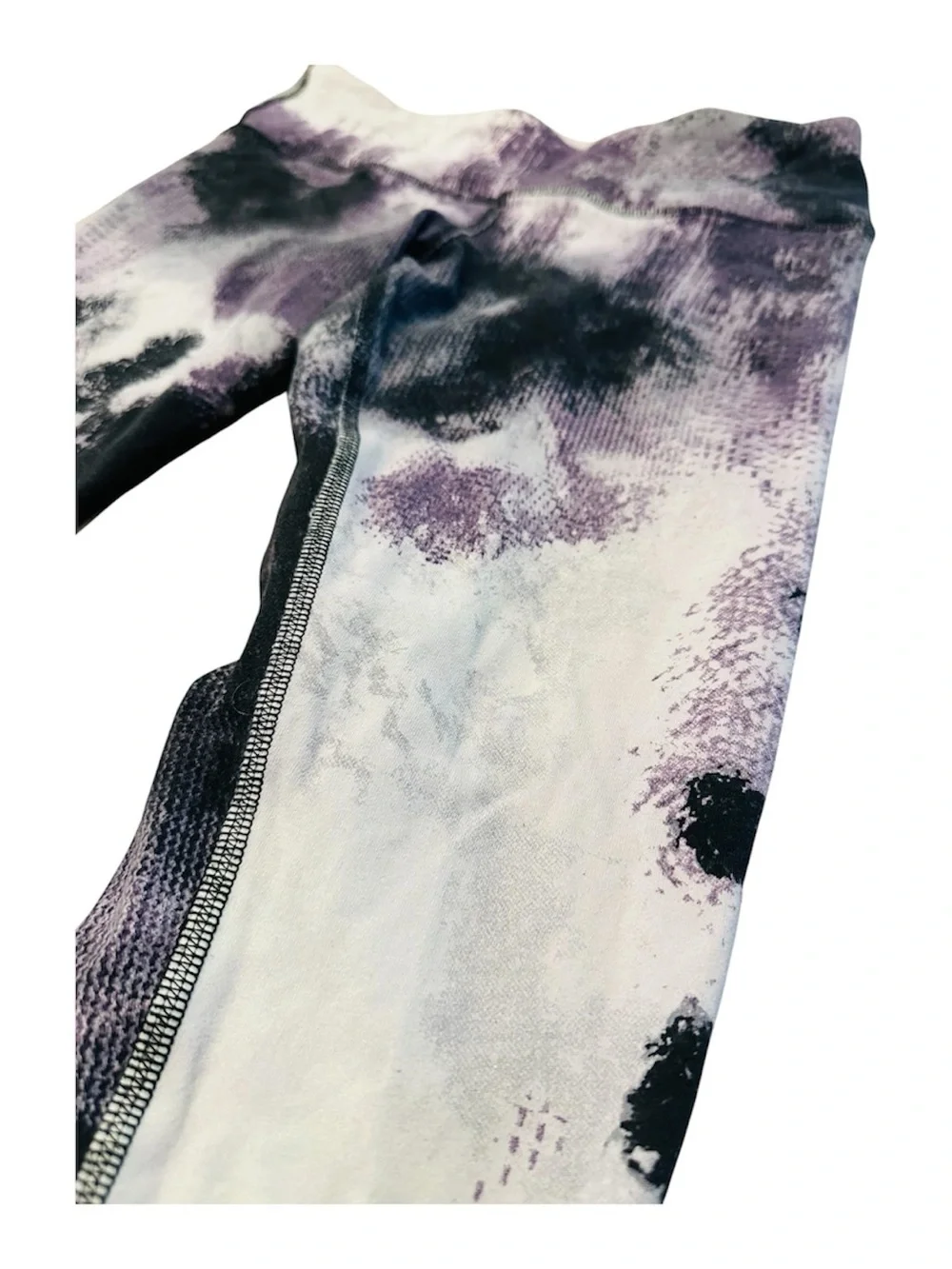 Alo Yoga Thick Lined Airbrush Purple Leggings Womens Small 6/8